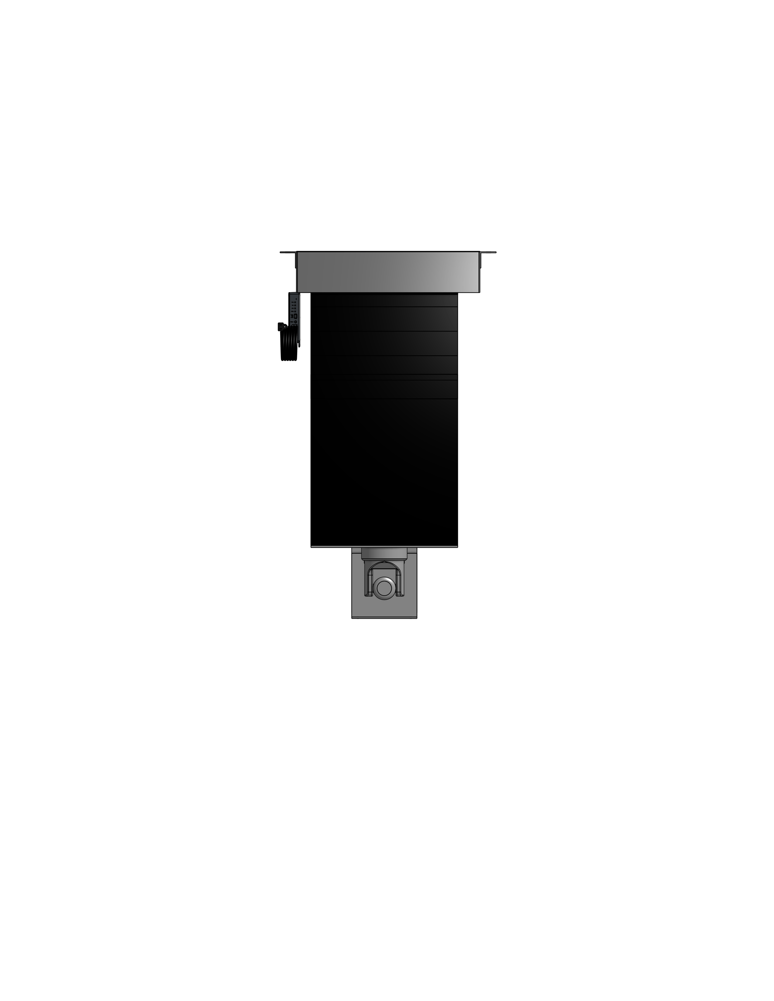 PTZ Camera Lift - Ceiling Mounted - Travel: 144 Inches - Model APTZ-45-144