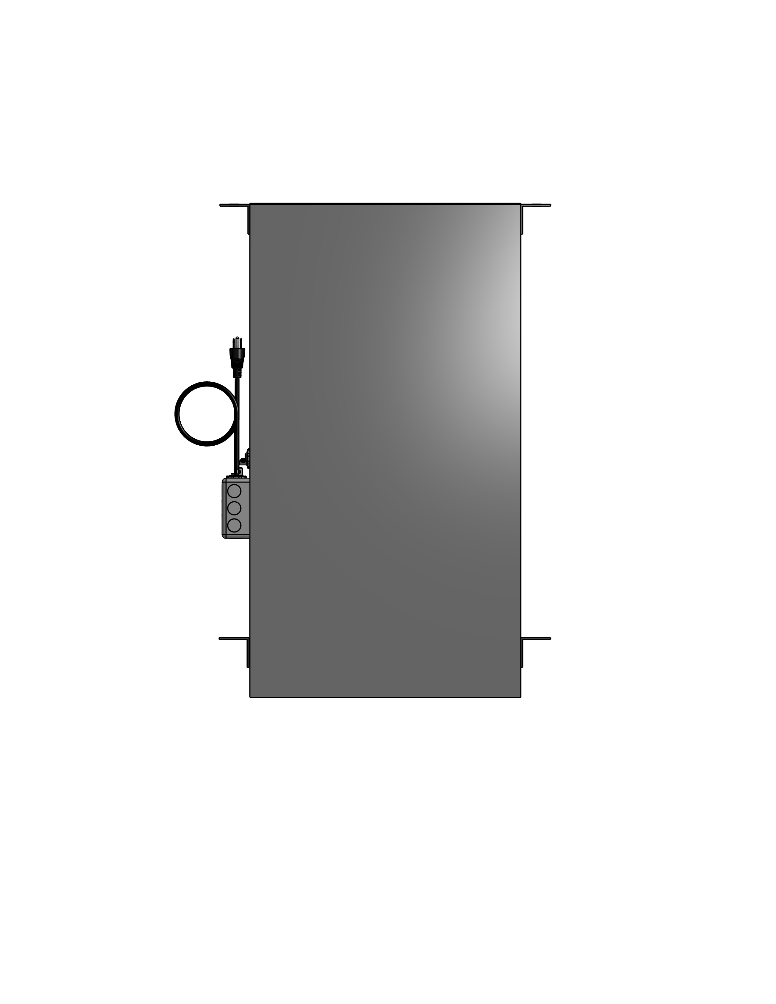 Plenum Enclosed PTZ Camera Lift - Ceiling Mounted - Travel: 96 Inches - Model APTZ-33-96-PE
