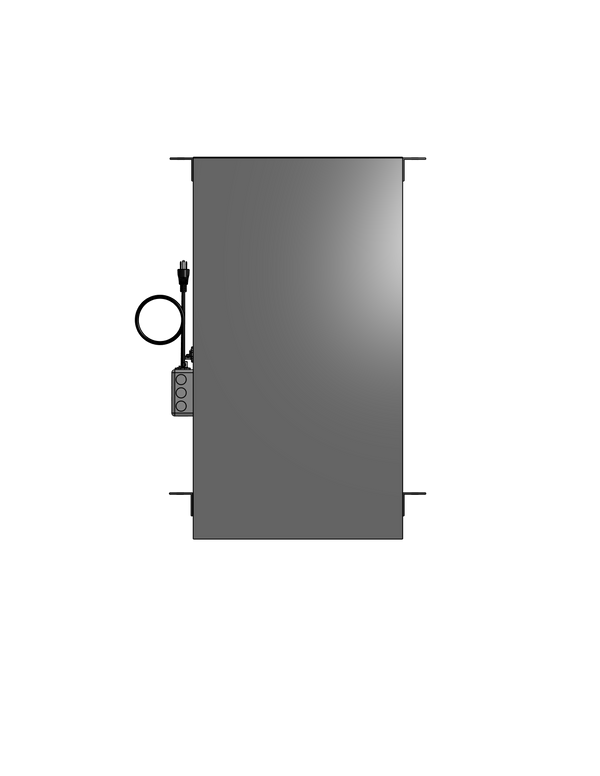 Plenum Enclosed PTZ Camera Lift - Ceiling Mounted - Travel: 96 Inches - Model APTZ-33-96-PE