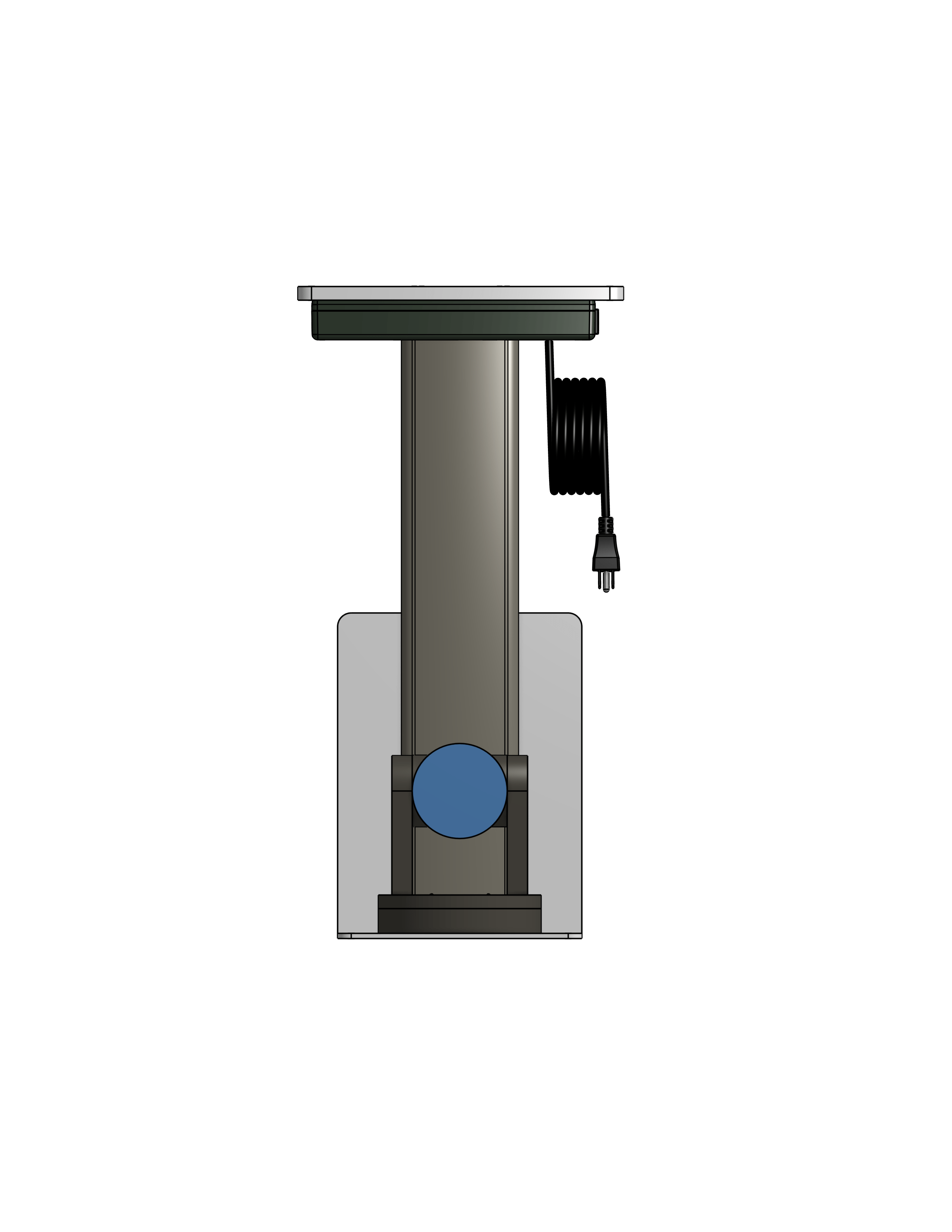 PTZ Camera Lift - Ceiling Mounted - Travel: 26.5 Inches - Model APTZ-24-26.5