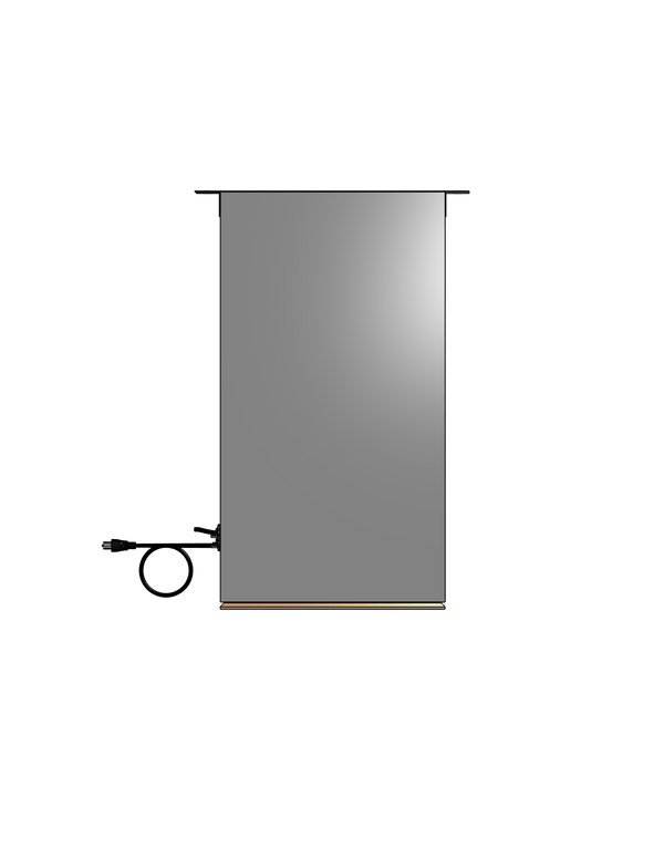 Plenum Enclosed PTZ Camera Lift - Ceiling Mounted - Travel: 72 Inches - Model APTZ-33-72-PE
