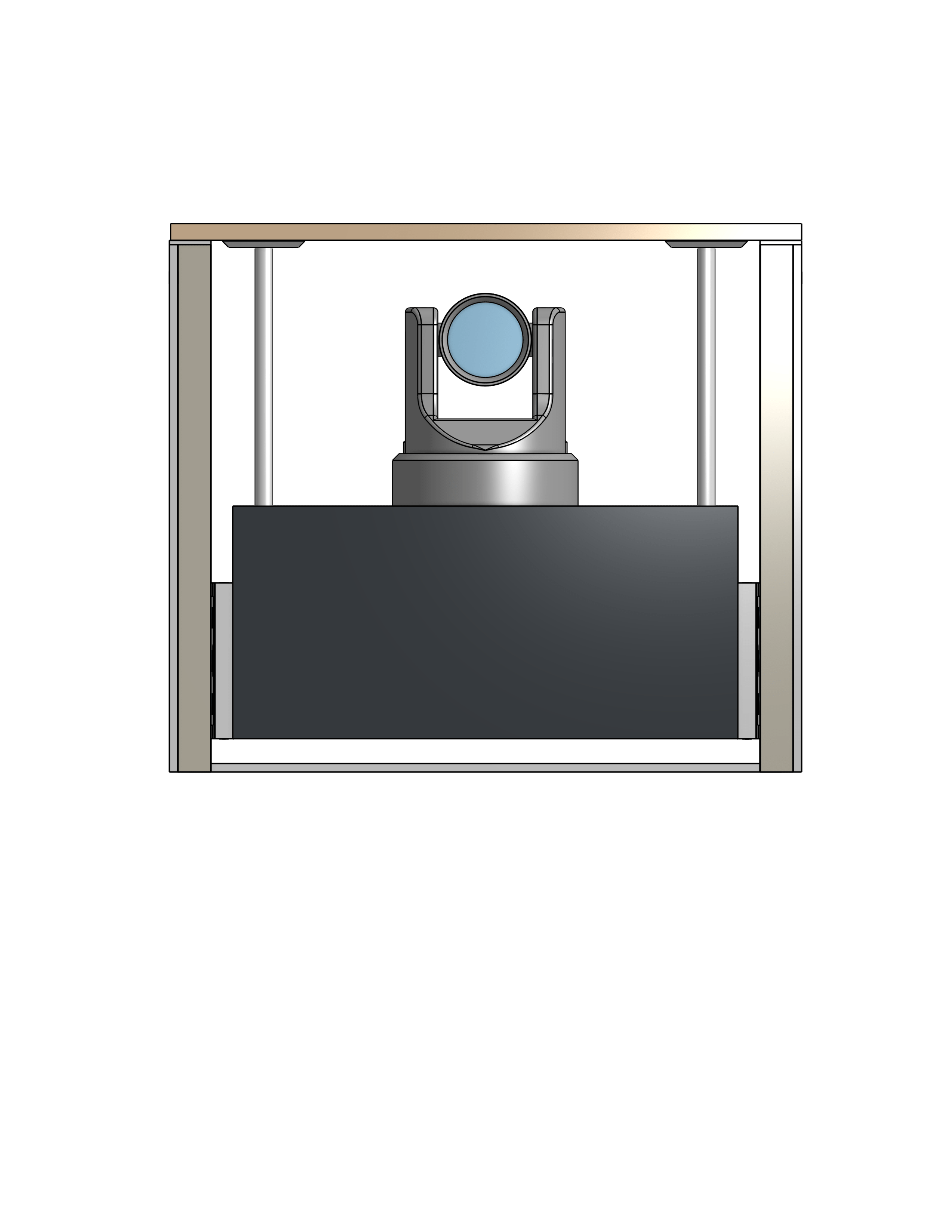 PTZ Camera Lift - Cabinet Mounted - Travel 10