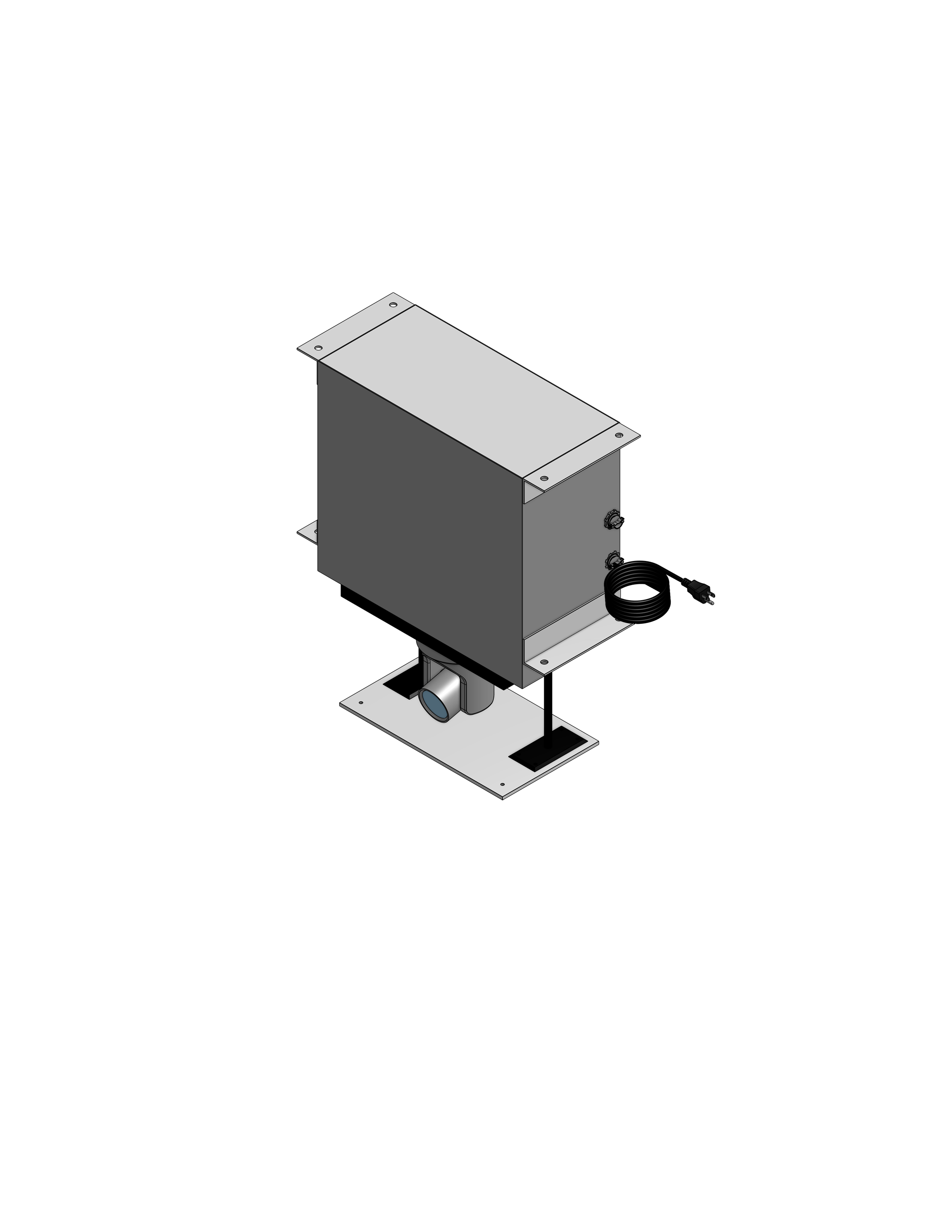 Plenum Enclosed PTZ Camera Lift - Ceiling Mounted - Travel 10