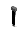 Plenum Enclosed PTZ Camera Lift - Ceiling Mounted - Travel: 84 Inches - Model APTZ-14-84-PE
