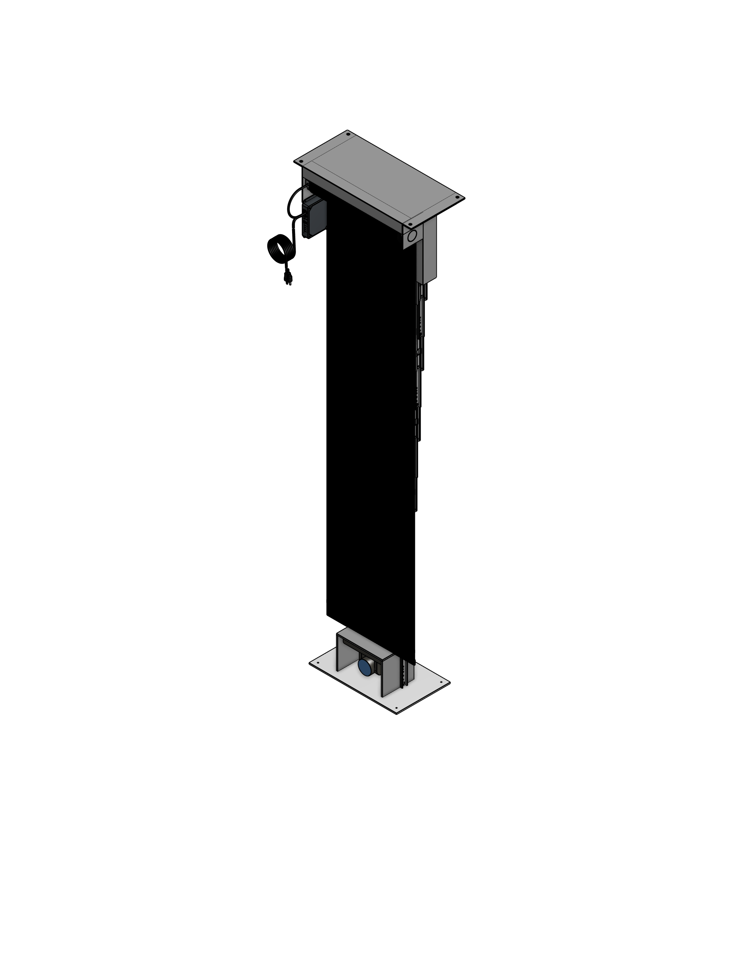 PTZ Camera Lift - Ceiling Mounted - Travel: 84 Inches - Model APTZ-14-84