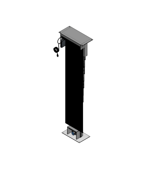 PTZ Camera Lift - Ceiling Mounted - Travel: 84 Inches - Model APTZ-14-84