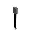 Plenum Enclosed PTZ Camera Lift - Ceiling Mounted - Travel: 96 Inches - Model APTZ-33-96-PE