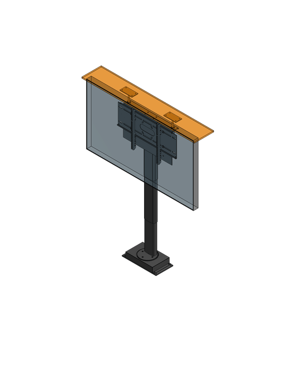 Model TPL-265-9-PS-50 Cabinet Mounted TV Lift-Swivel For A 50" TV