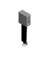 Plenum Enclosed PTZ Camera Lift - Ceiling Mounted - Travel: 54 Inches - Model APTZ-26-54-PE