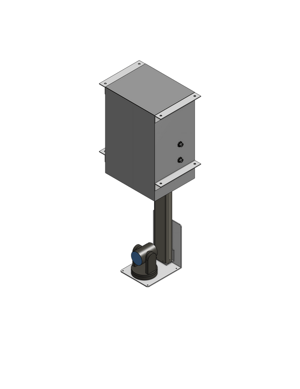 Plenum Enclosed PTZ Camera Lift - Ceiling Mounted - Travel: 26.5 Inches - Model APTZ-24-26.5-PE