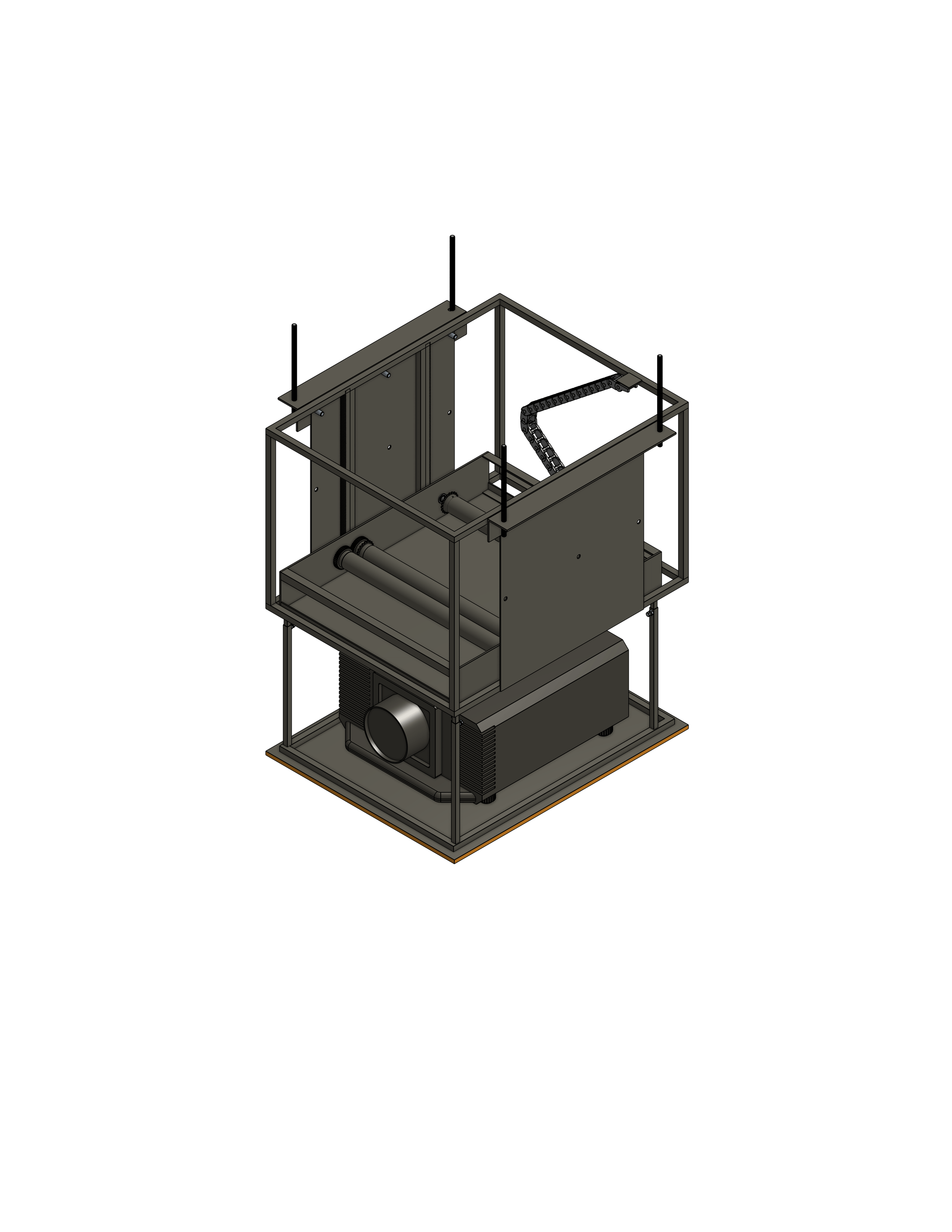 Model RPP-1915 Projector Lift - Capacity: 150 lb. - Travel: 19