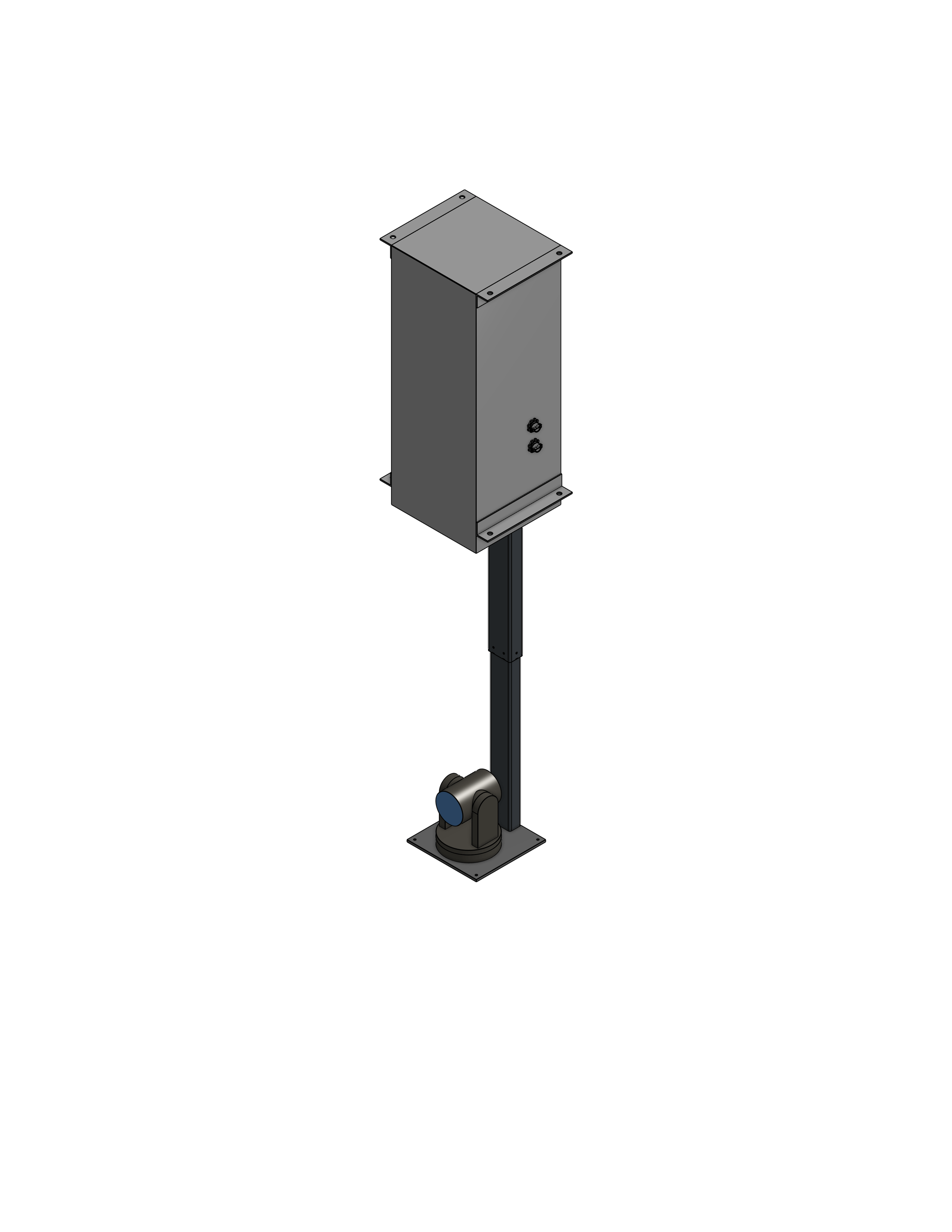 Plenum Enclosed PTZ Camera Lift - Ceiling Mounted - Travel: 38 Inches - Model APTZ-30-38-PE