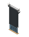 Model ET-55 Extended Travel "Floating" Mount For A 55 Inch TV - Travels 84"