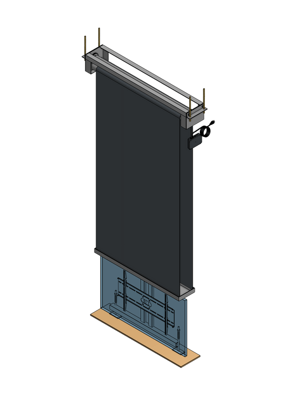 Model ET-55 Extended Travel "Floating" Mount For A 55 Inch TV - Travels 84"