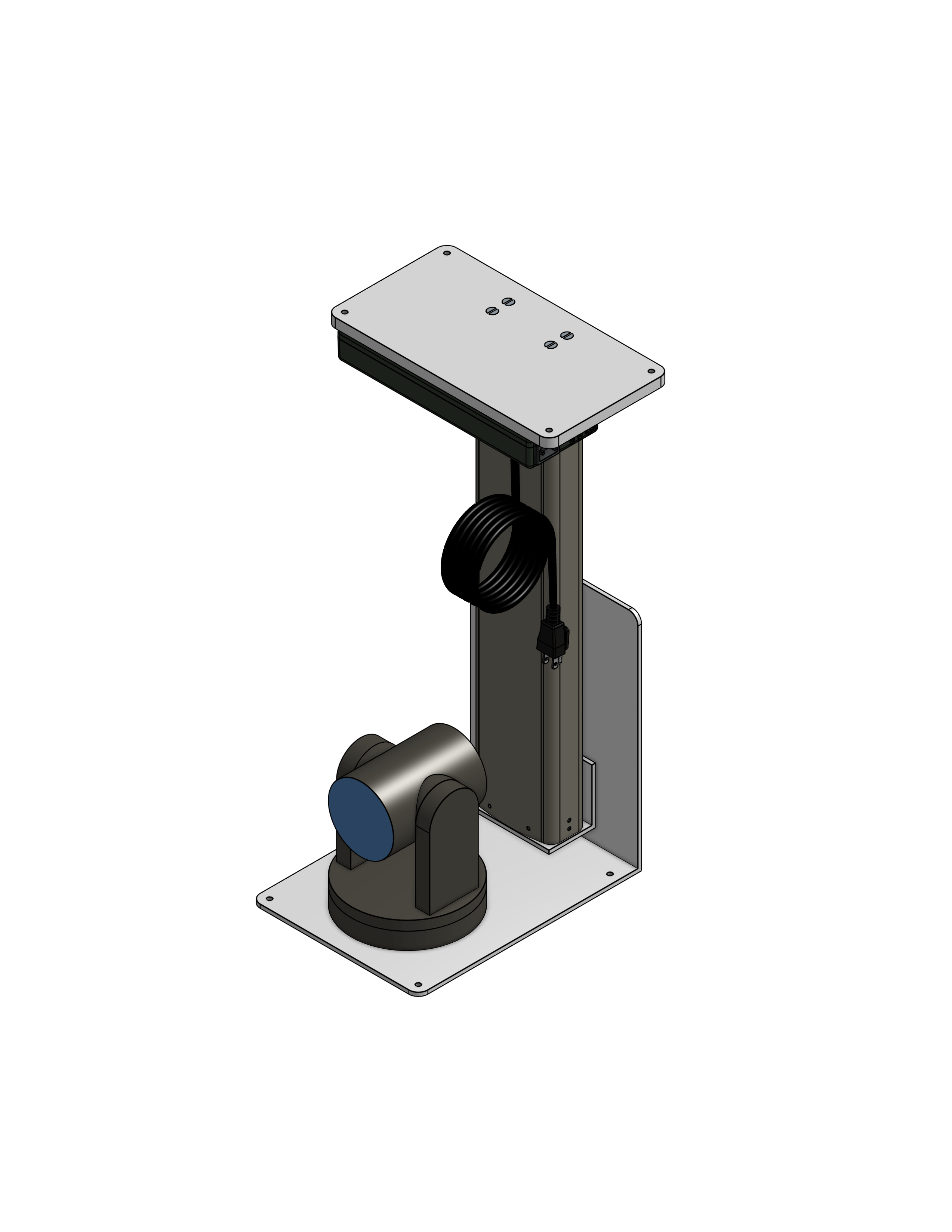 PTZ Camera Lift - Ceiling Mounted - Travel: 26.5 Inches - Model APTZ-24-26.5