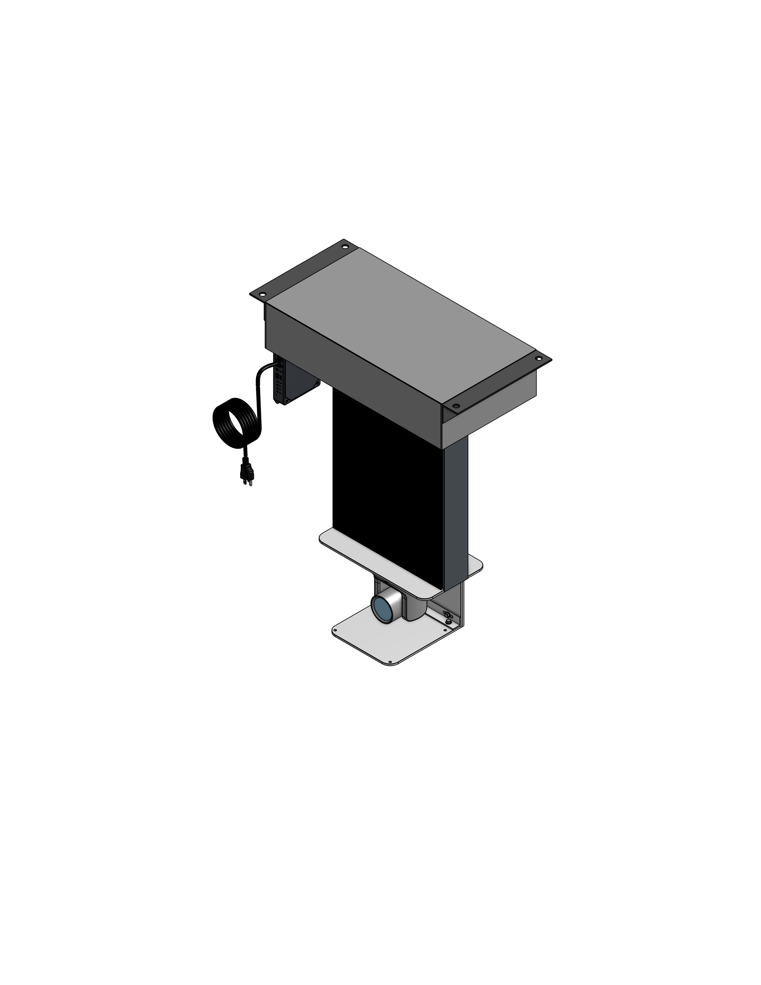 PTZ Camera Lift - Ceiling Mounted - Travel: 96 Inches - Model APTZ-33-96