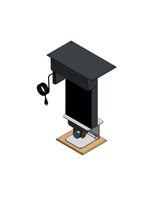 PTZ Camera Lift - Ceiling Mounted - Travel: 72 Inches - Model APTZ-33-72
