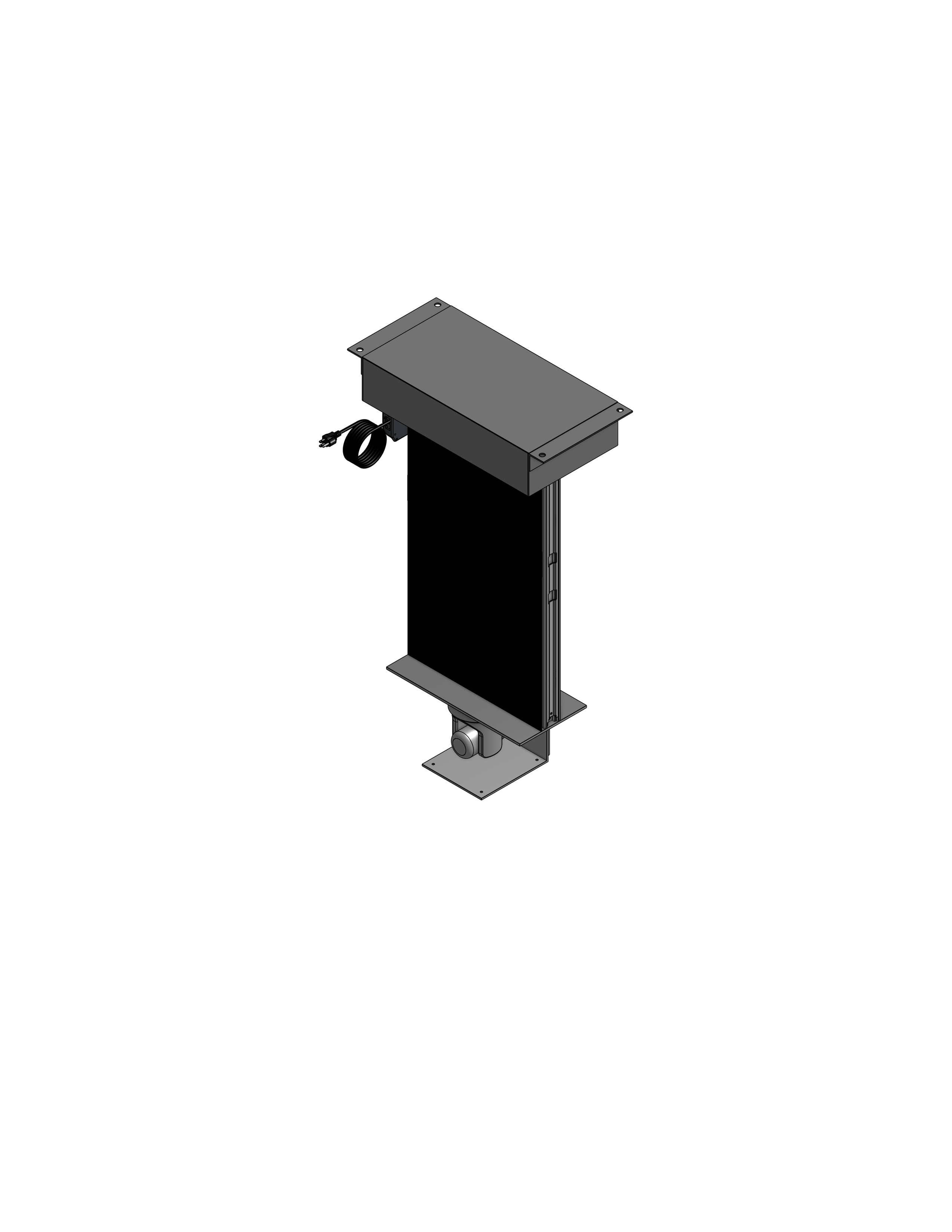 PTZ Camera Lift - Ceiling Mounted - Travel: 144 Inches - Model APTZ-45-144