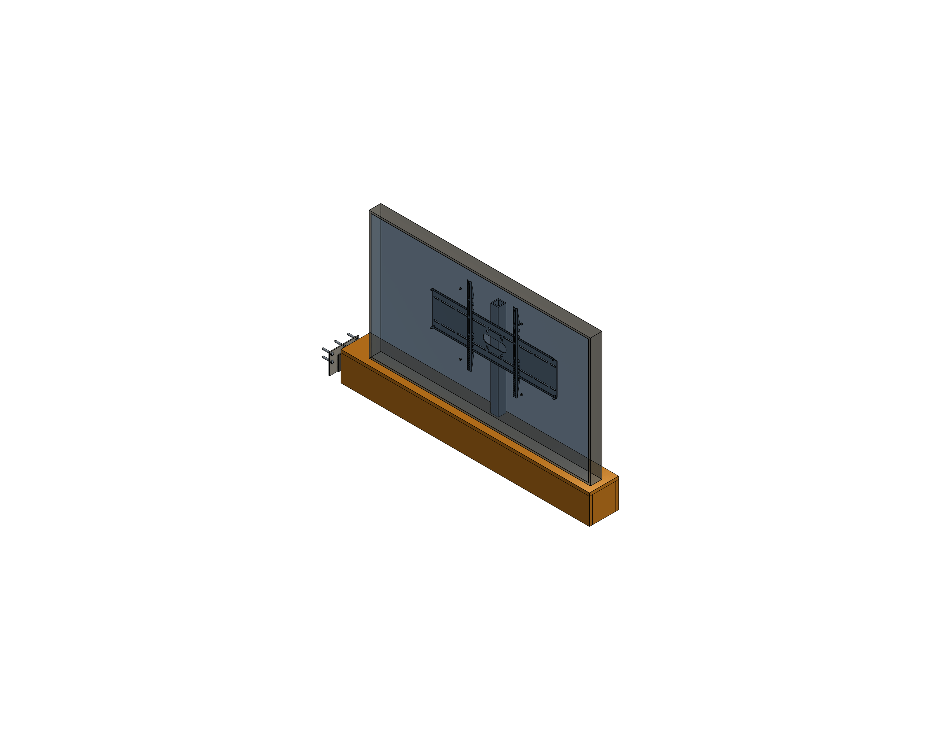 Slide Right Platform For A 65 Inch TV- Model SR-6075-65
