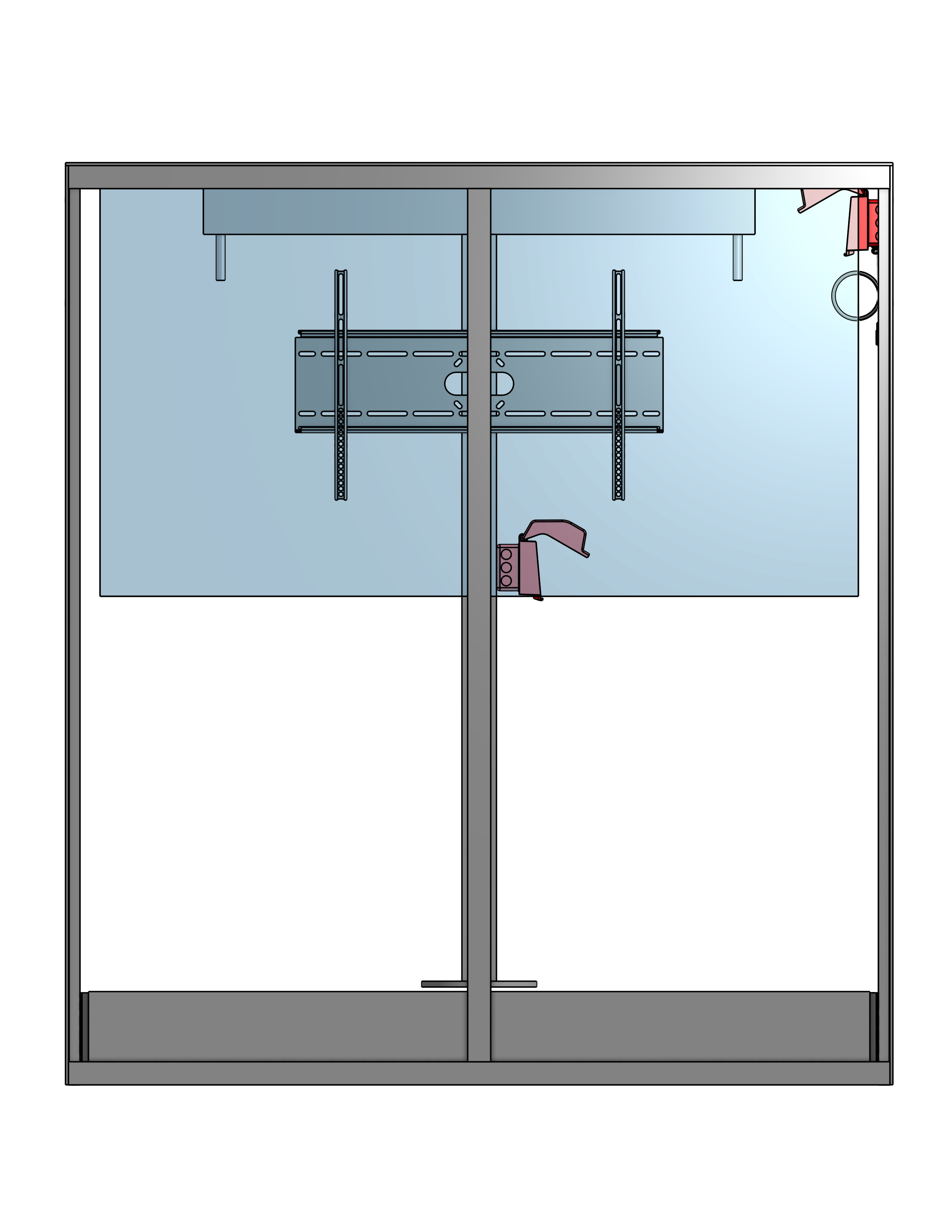 Model UF-PS-75  Under Floor Lift-Swivel For A 75