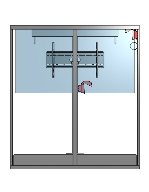 Model UF-PS-75  Under Floor Lift-Swivel For A 75" TV