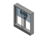 Model UF-PS-75 Under Floor Lift-Swivel For A 75" TV