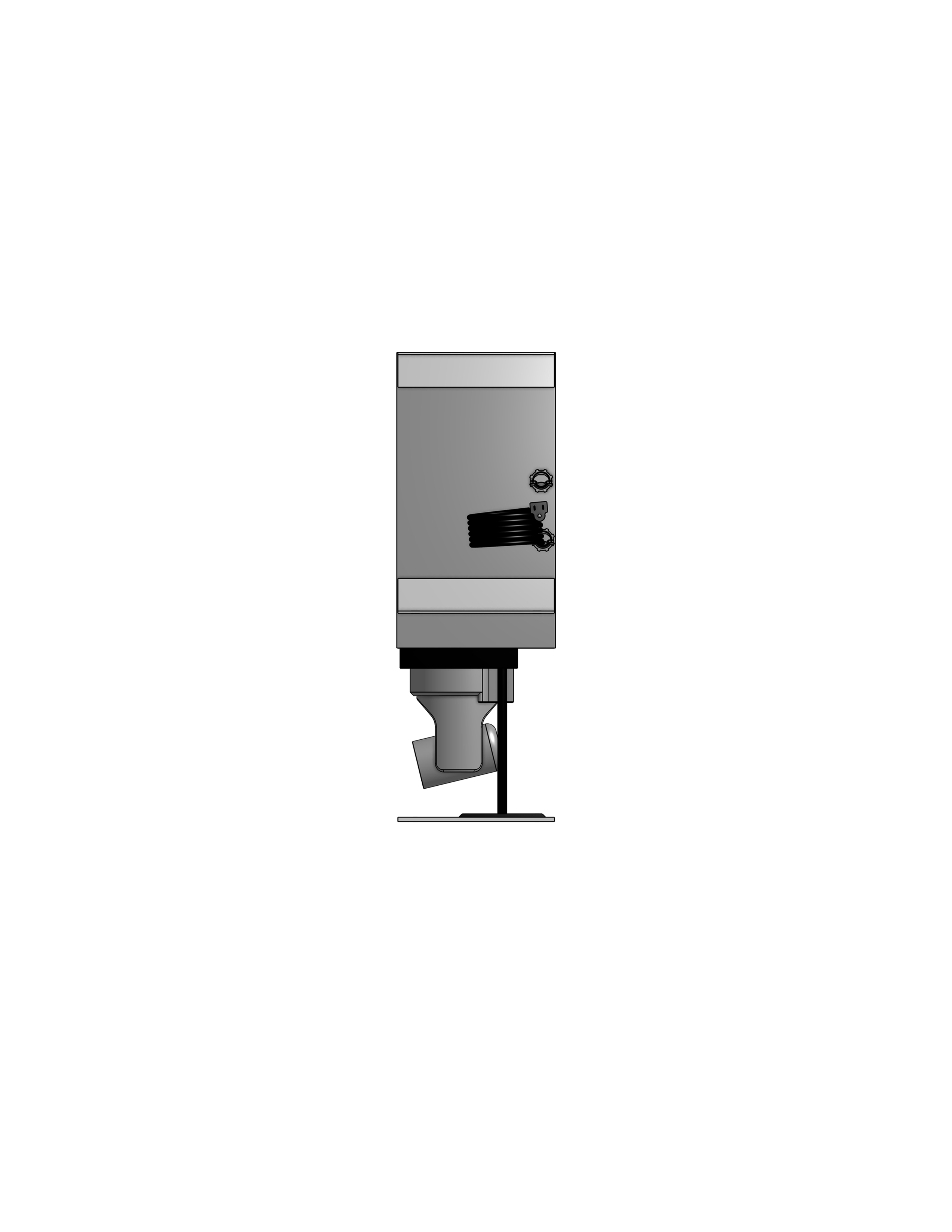 Plenum Enclosed PTZ Camera Lift - Ceiling Mounted - Travel 10