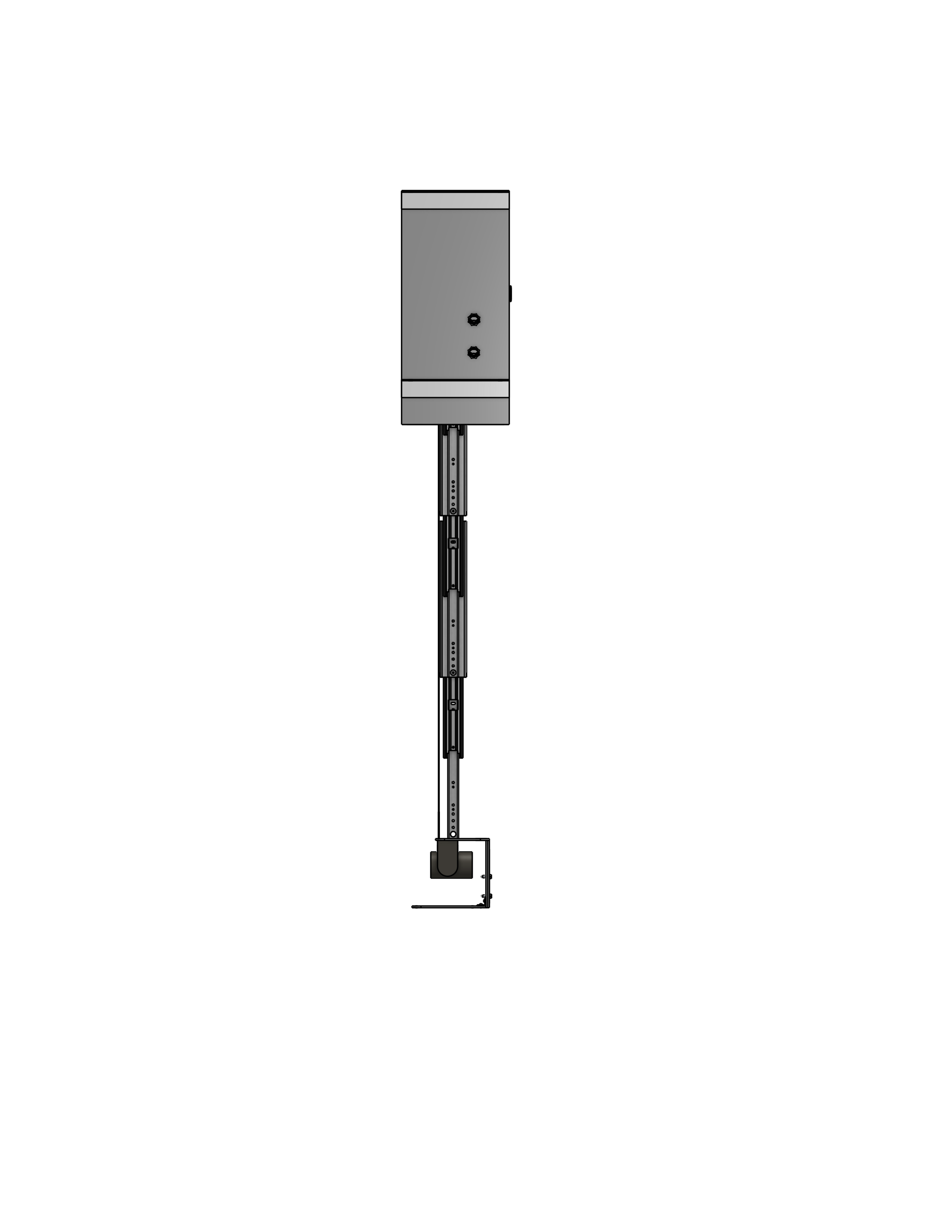 Plenum Enclosed PTZ Camera Lift - Ceiling Mounted - Travel: 54 Inches - Model APTZ-26-54-PE