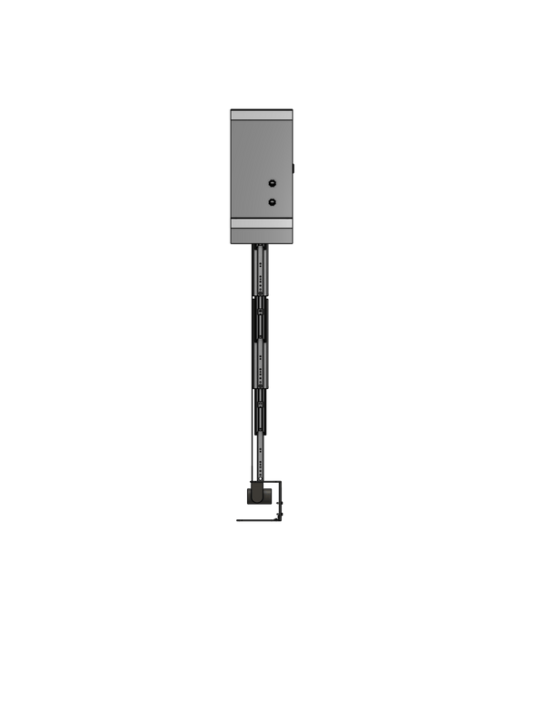 Plenum Enclosed PTZ Camera Lift - Ceiling Mounted - Travel: 54 Inches - Model APTZ-26-54-PE