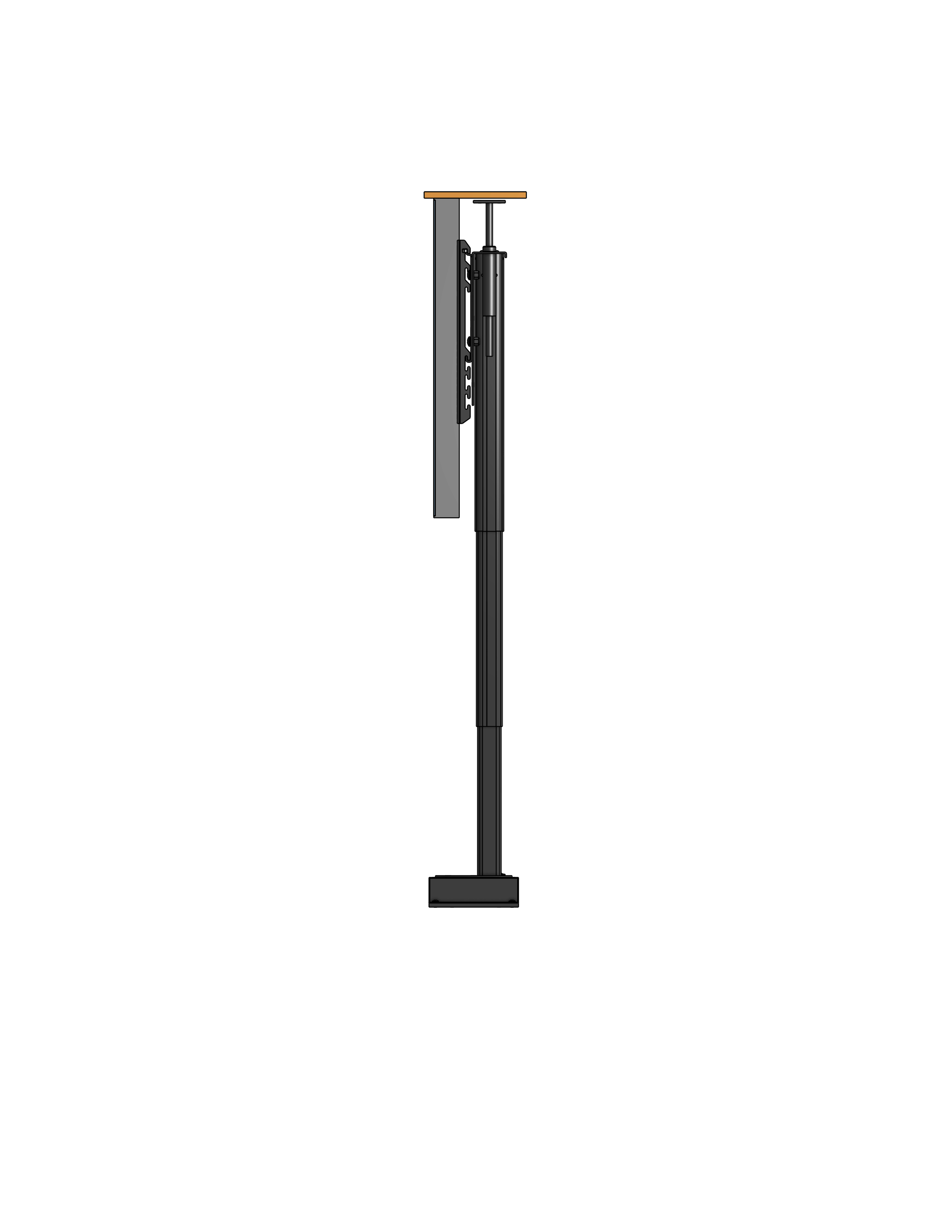 Model TPL-265-9-PS-50 Cabinet Mounted TV Lift-Swivel For A 50