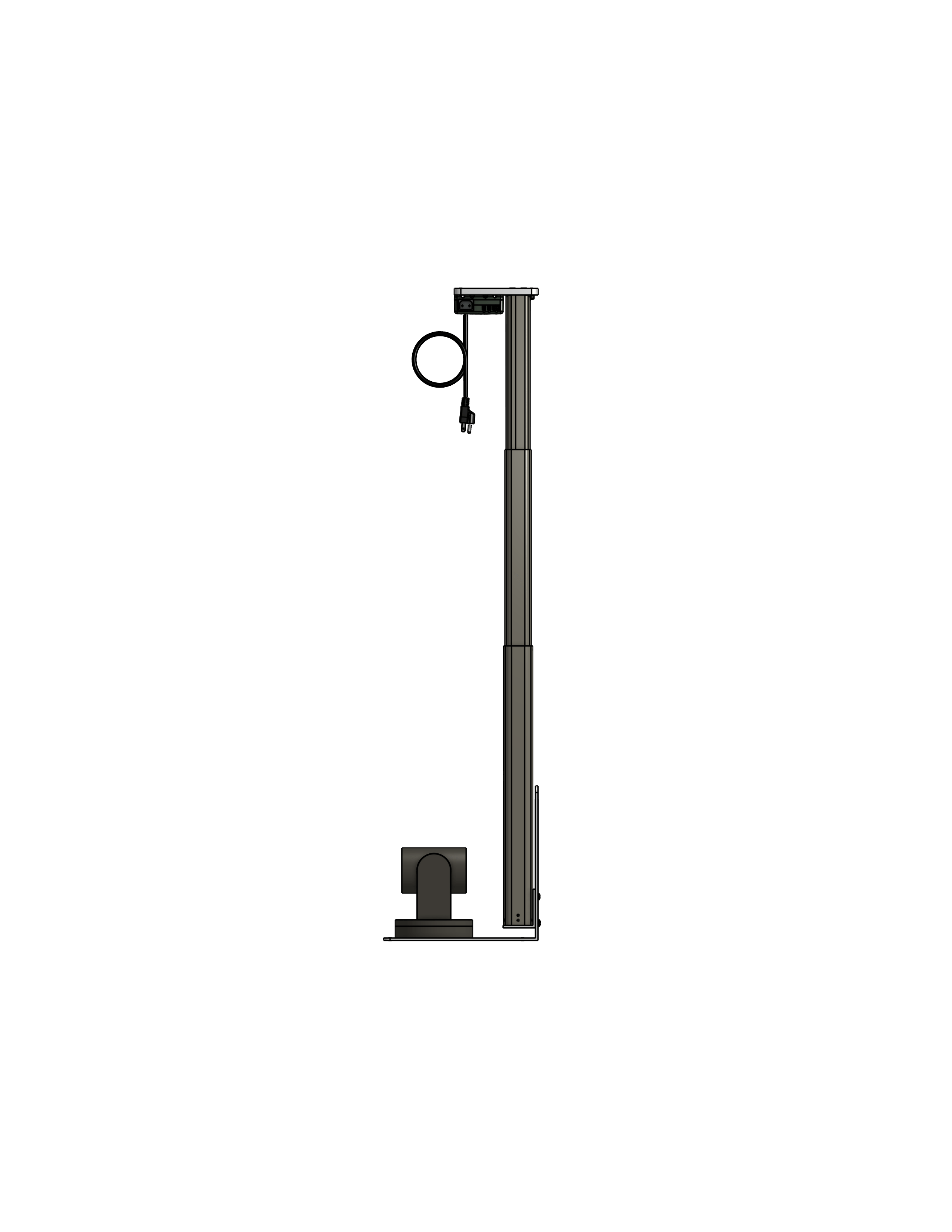 PTZ Camera Lift - Ceiling Mounted - Travel: 26.5 Inches - Model APTZ-24-26.5