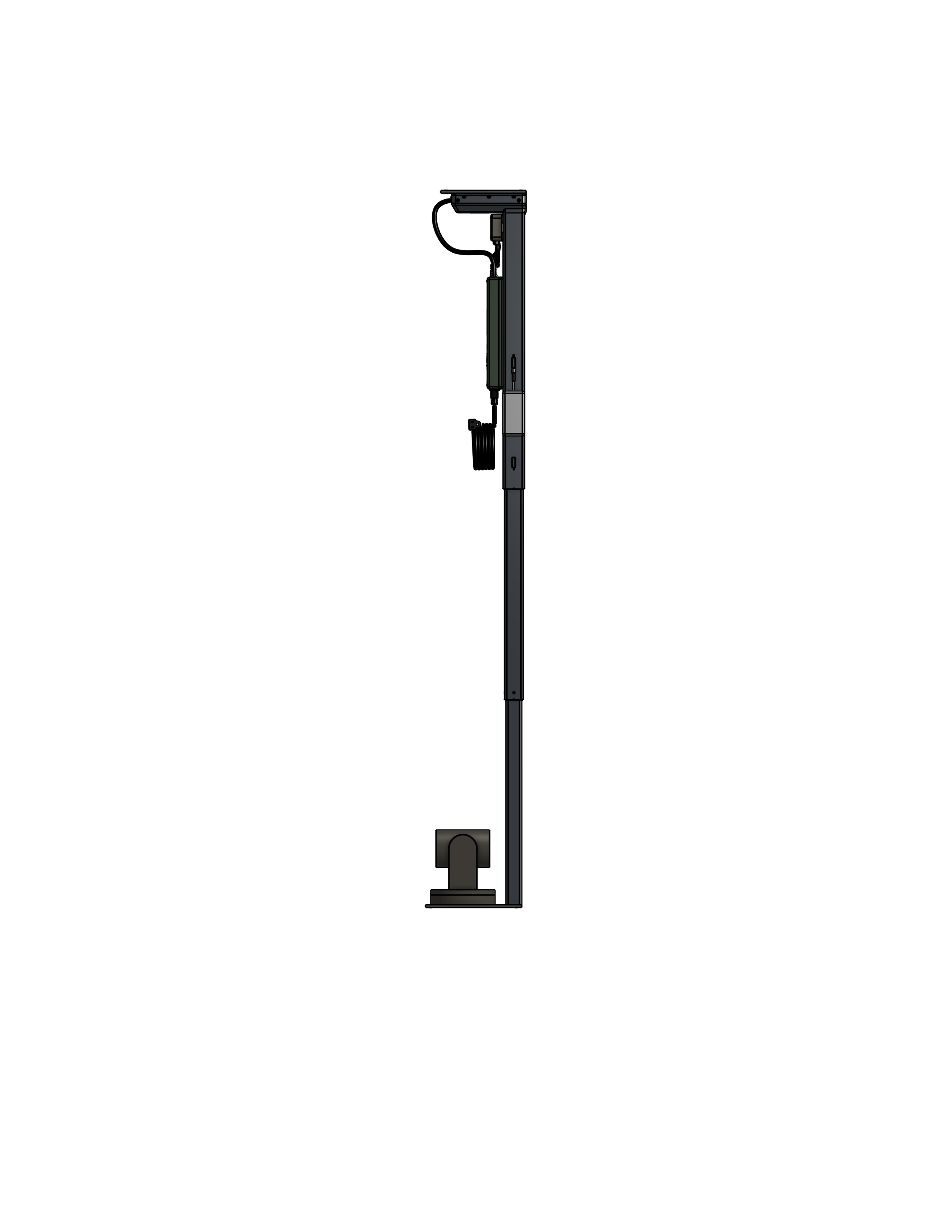 PTZ Camera Lift - Ceiling Mounted - Travel: 38 Inches - Model APTZ-30-38
