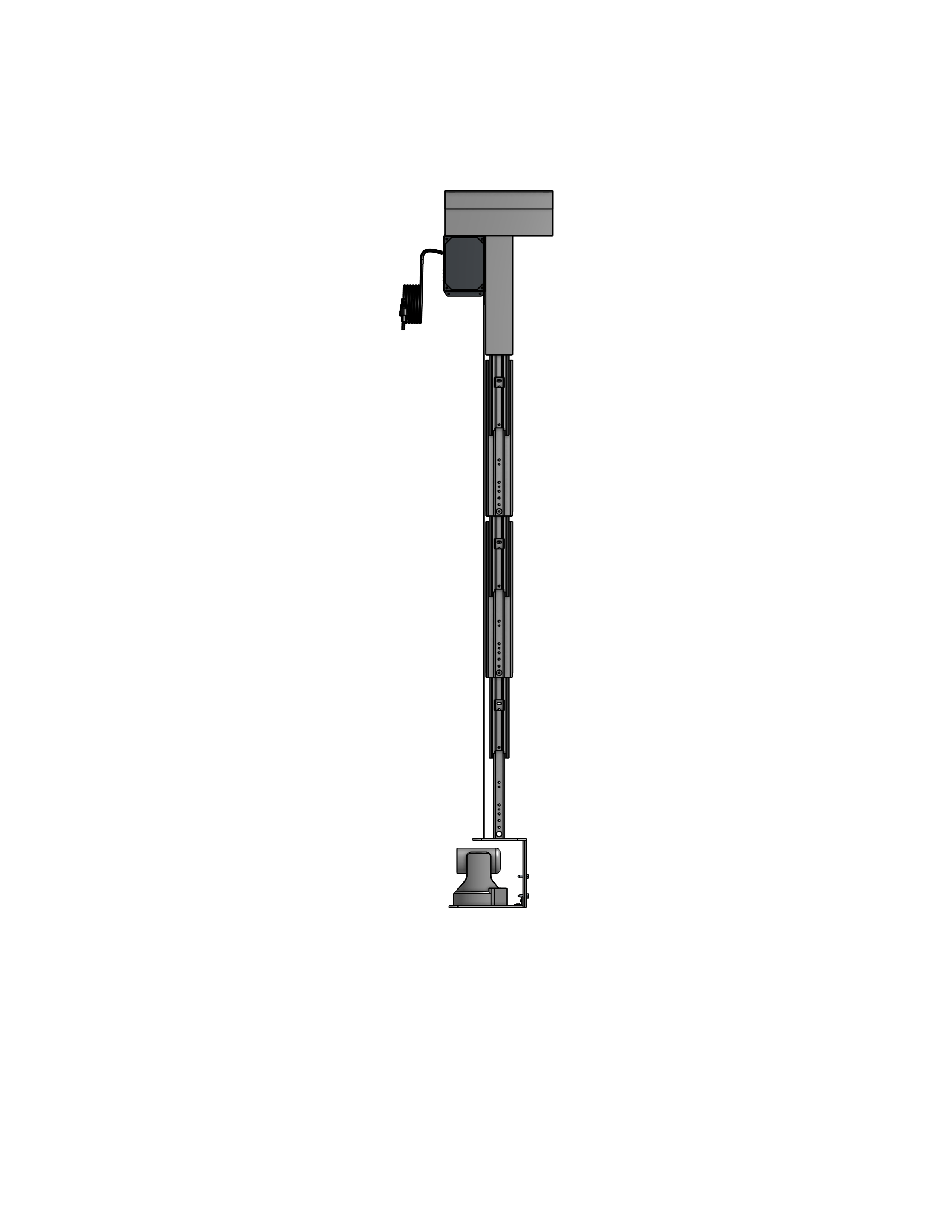 PTZ Camera Lift - Ceiling Mounted - Travel: 54 Inches - Model APTZ-26-54