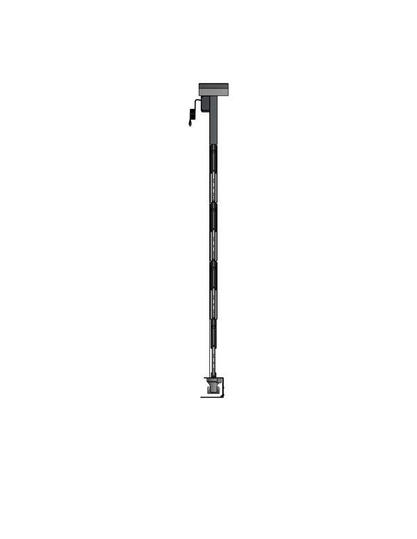 PTZ Camera Lift - Ceiling Mounted - Travel: 96 Inches - Model APTZ-33-96