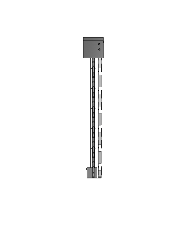 Plenum Enclosed PTZ Camera Lift - Ceiling Mounted - Travel: 84 Inches - Model APTZ-14-84-PE