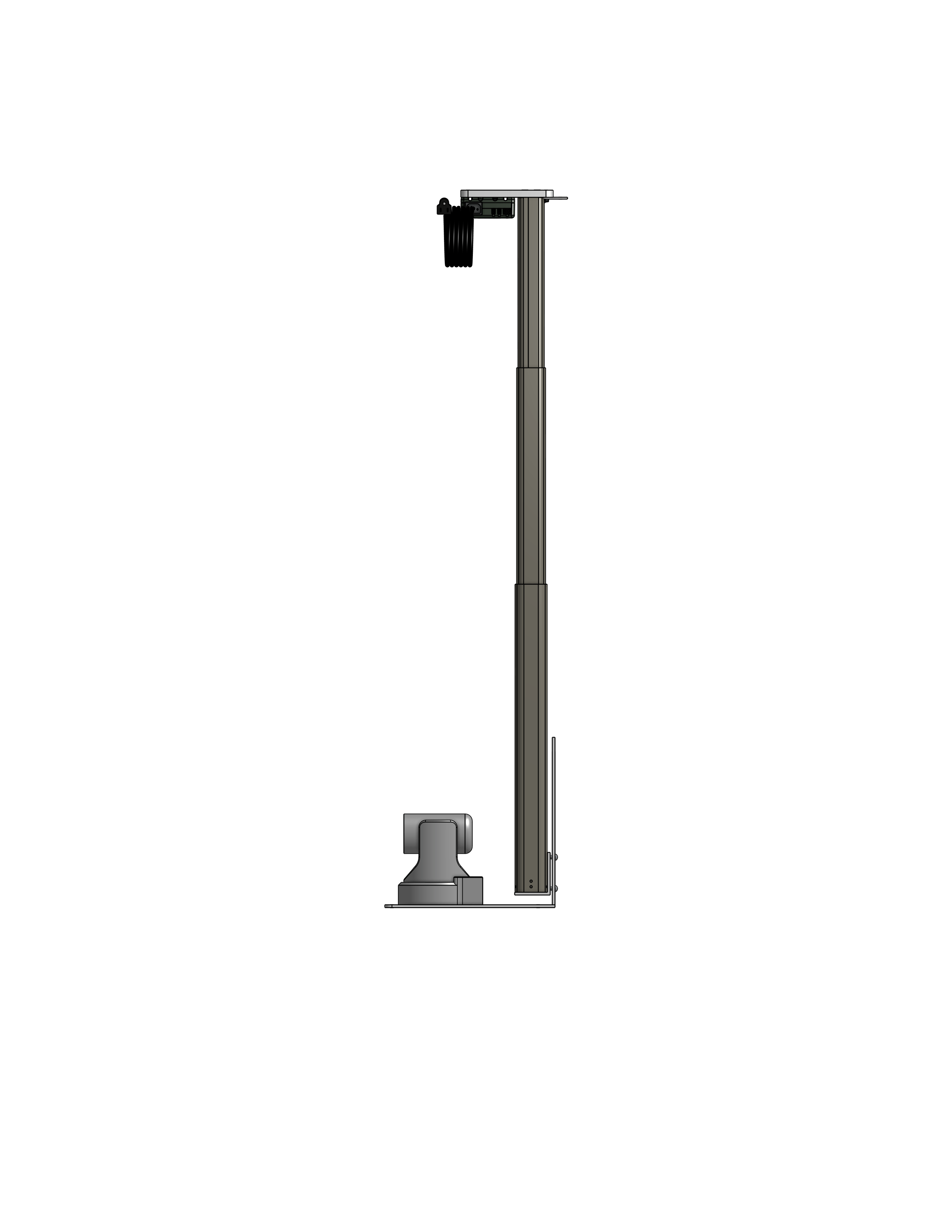 Dual PTZ Camera Lift - Ceiling Mounted - Travel: 26.5 Inches - Model DAPTZ-24-26.5