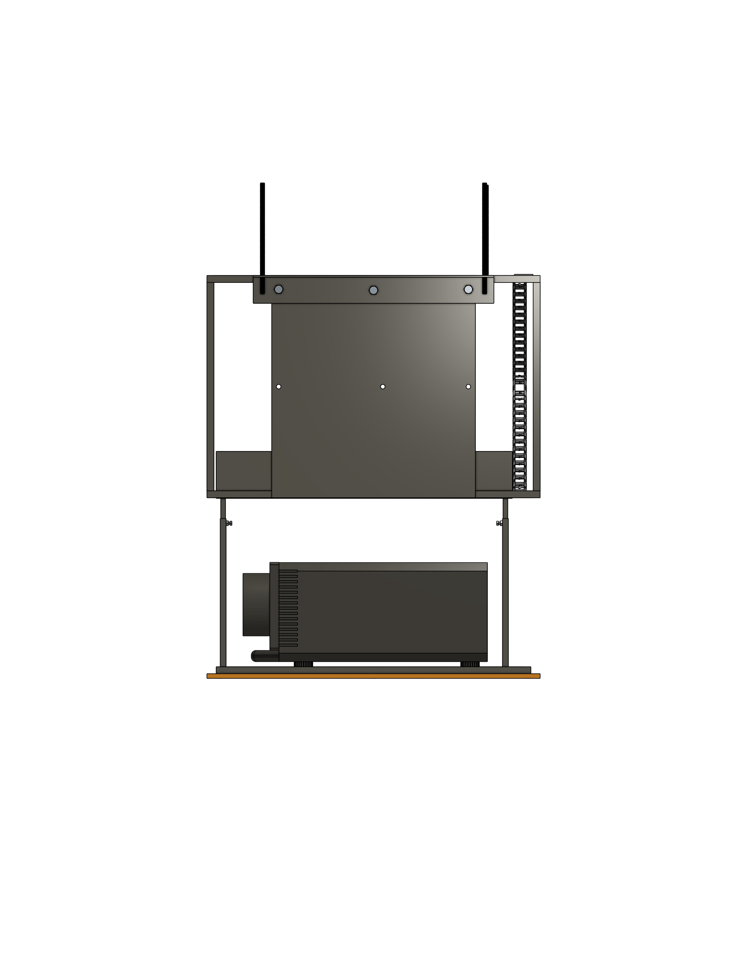 Model RPP-1915 Projector Lift - Capacity: 150 lb. - Travel: 19