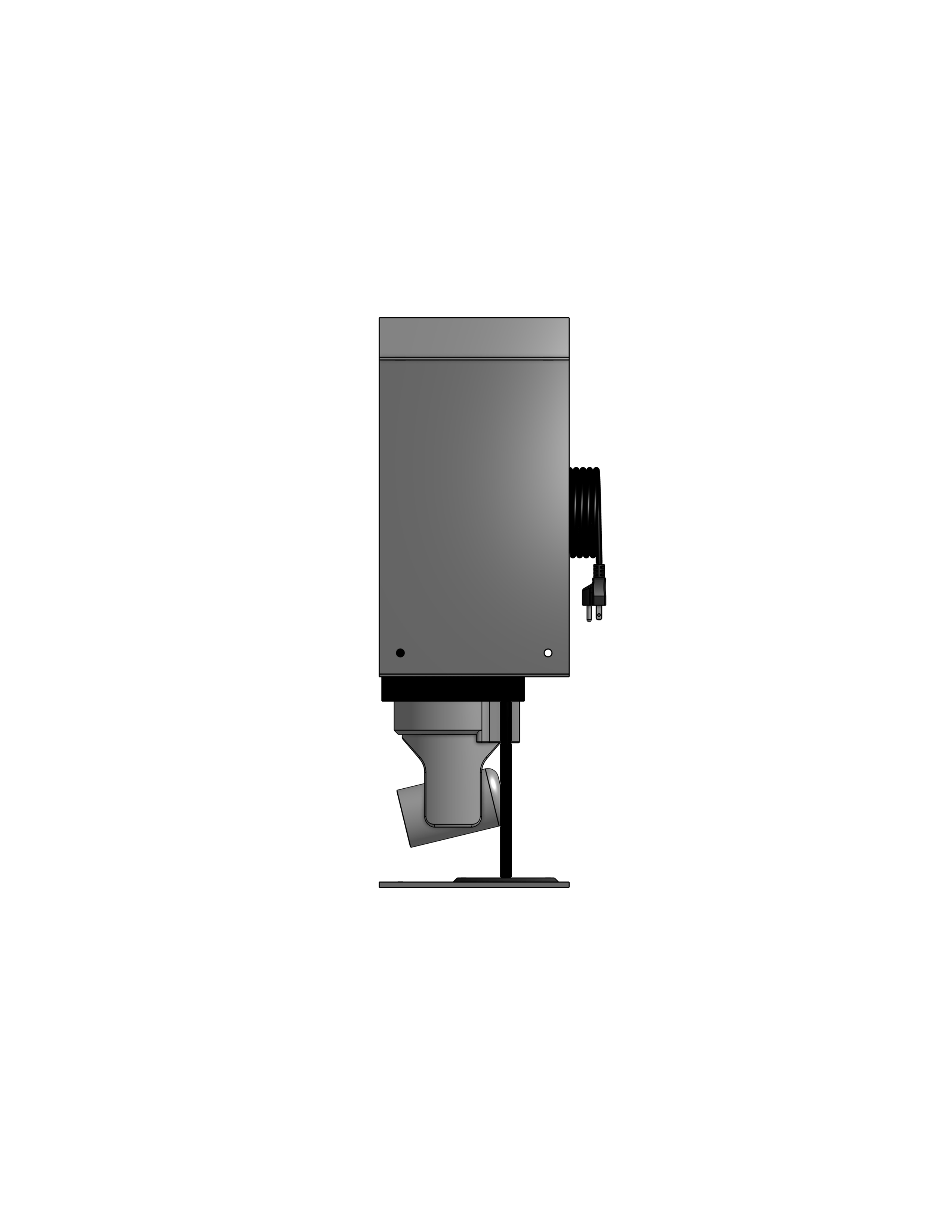 PTZ Camera Lift - Ceiling Mounted - Travel 10