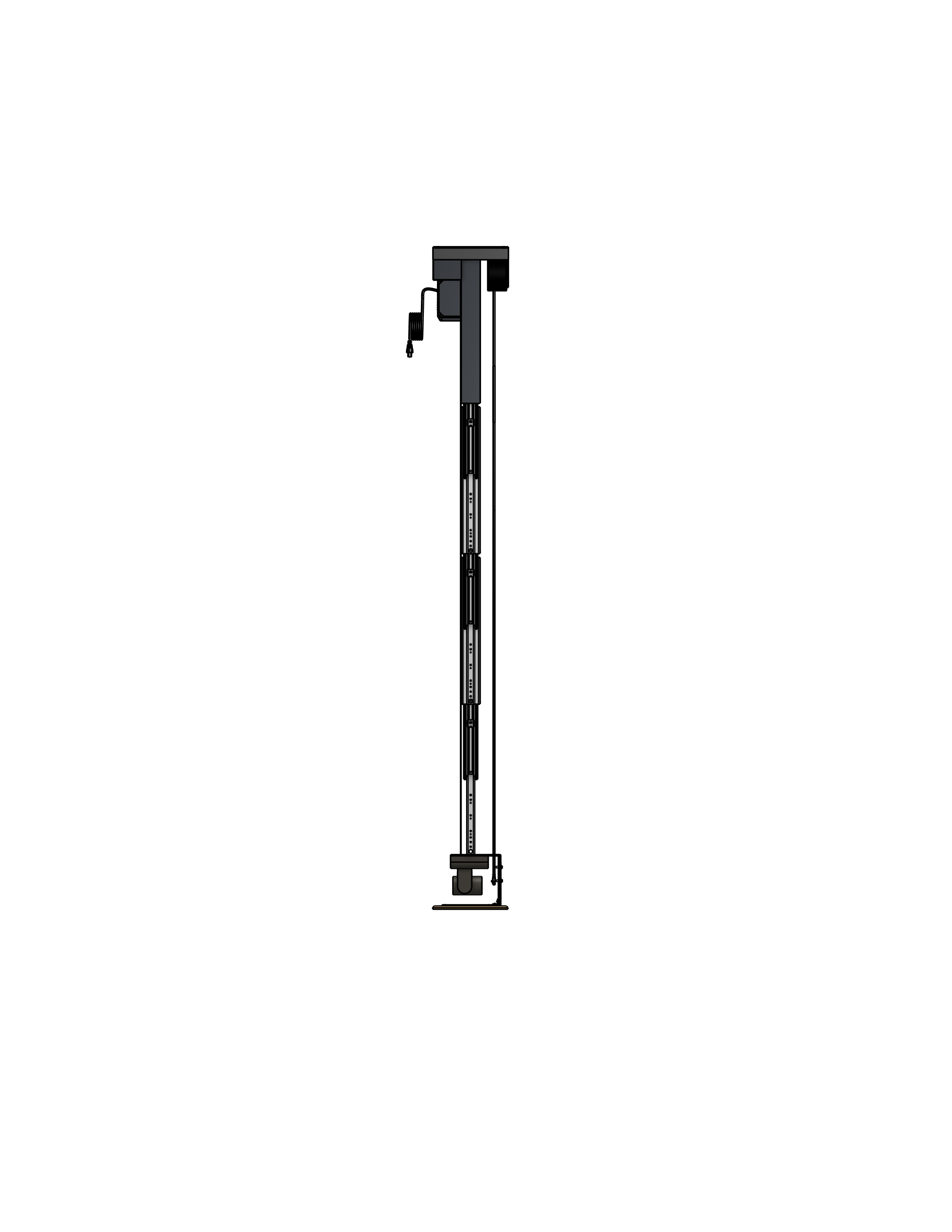 PTZ Camera Lift - Ceiling Mounted - Travel: 72 Inches - Model APTZ-33-72