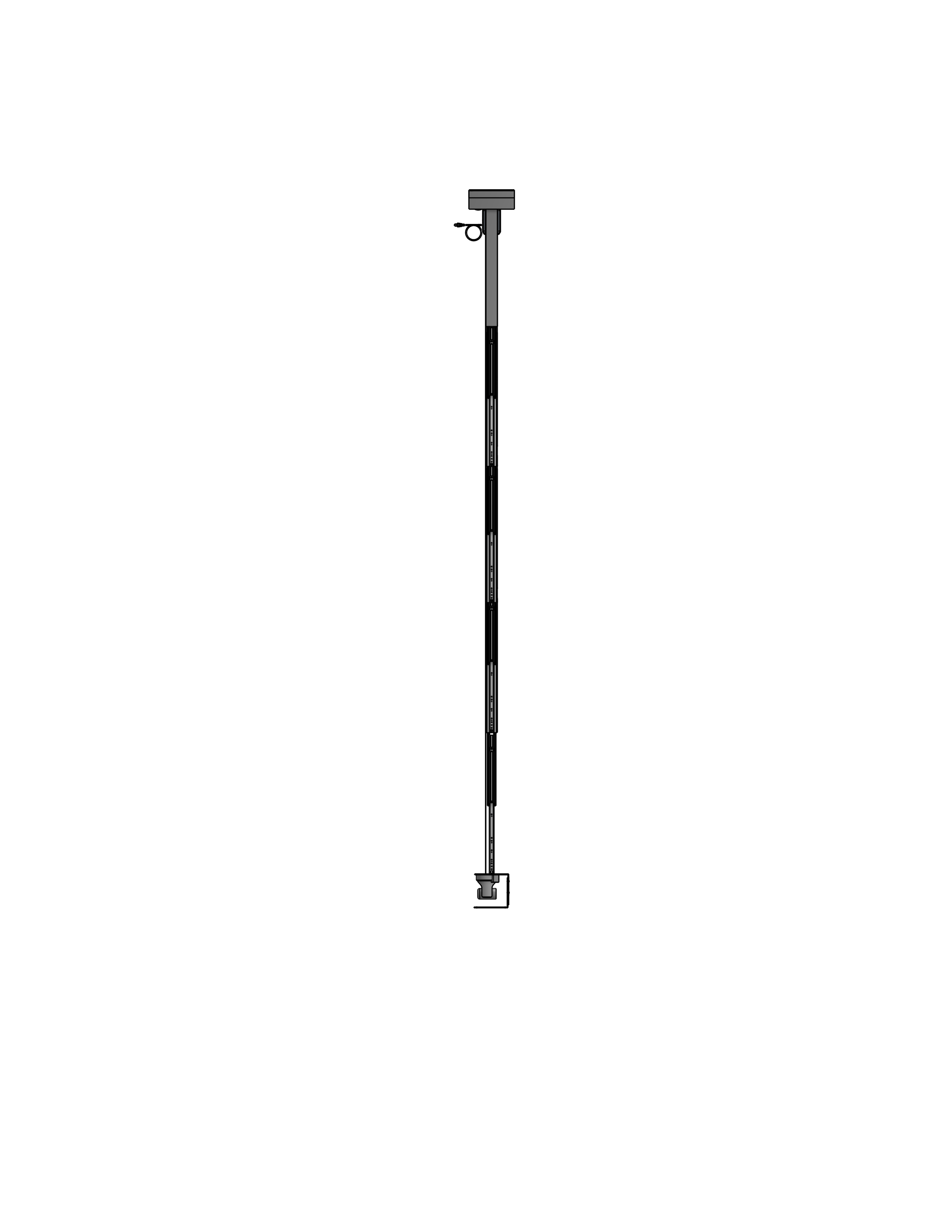 PTZ Camera Lift - Ceiling Mounted - Travel: 144 Inches - Model APTZ-45-144