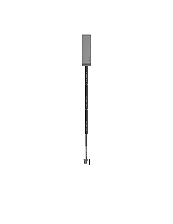 Plenum Enclosed PTZ Camera Lift - Ceiling Mounted - Travel: 144 Inches - Model APTZ-45-144-PE