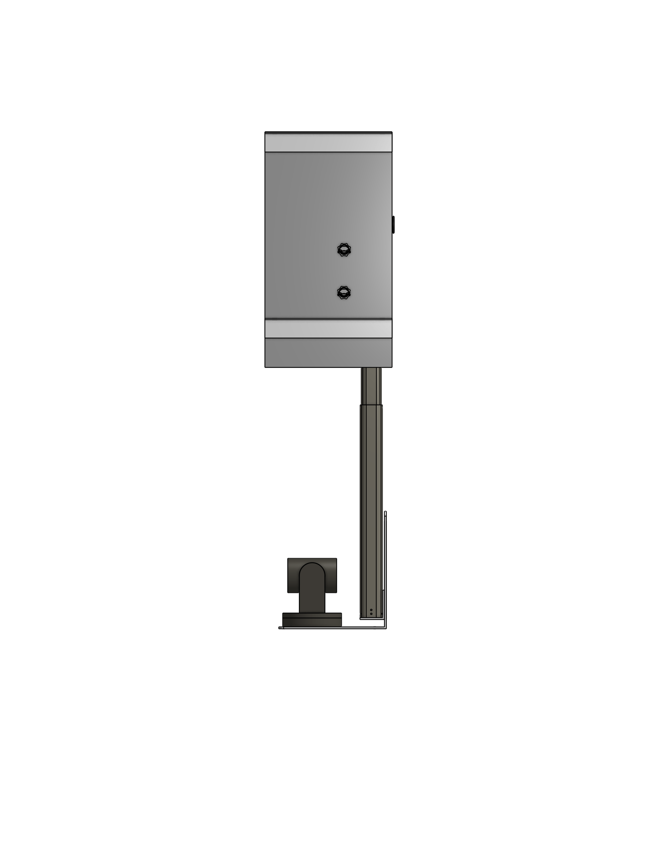 Plenum Enclosed PTZ Camera Lift - Ceiling Mounted - Travel: 26.5 Inches - Model APTZ-24-26.5-PE
