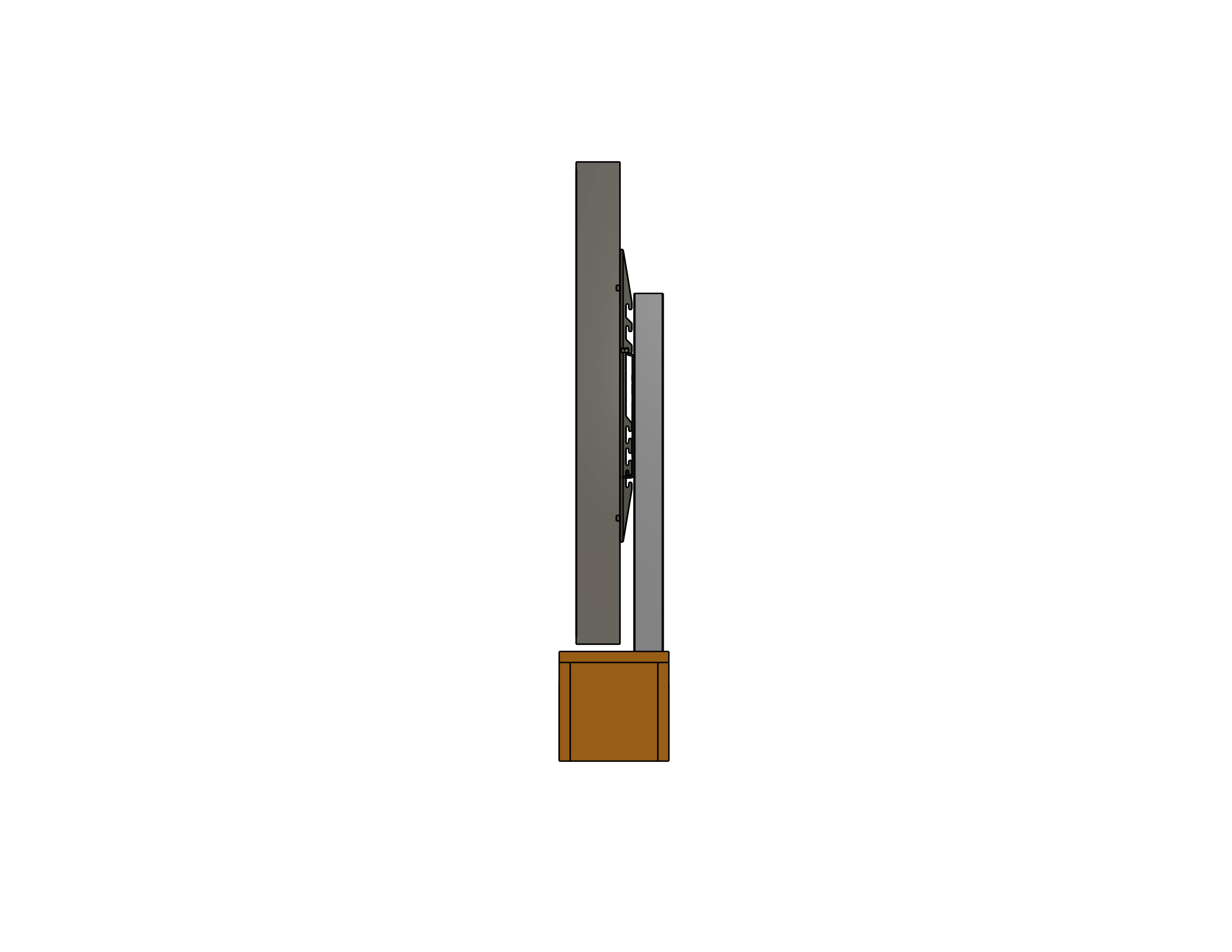 Slide Right Platform For A 65 Inch TV- Model SR-6075-65
