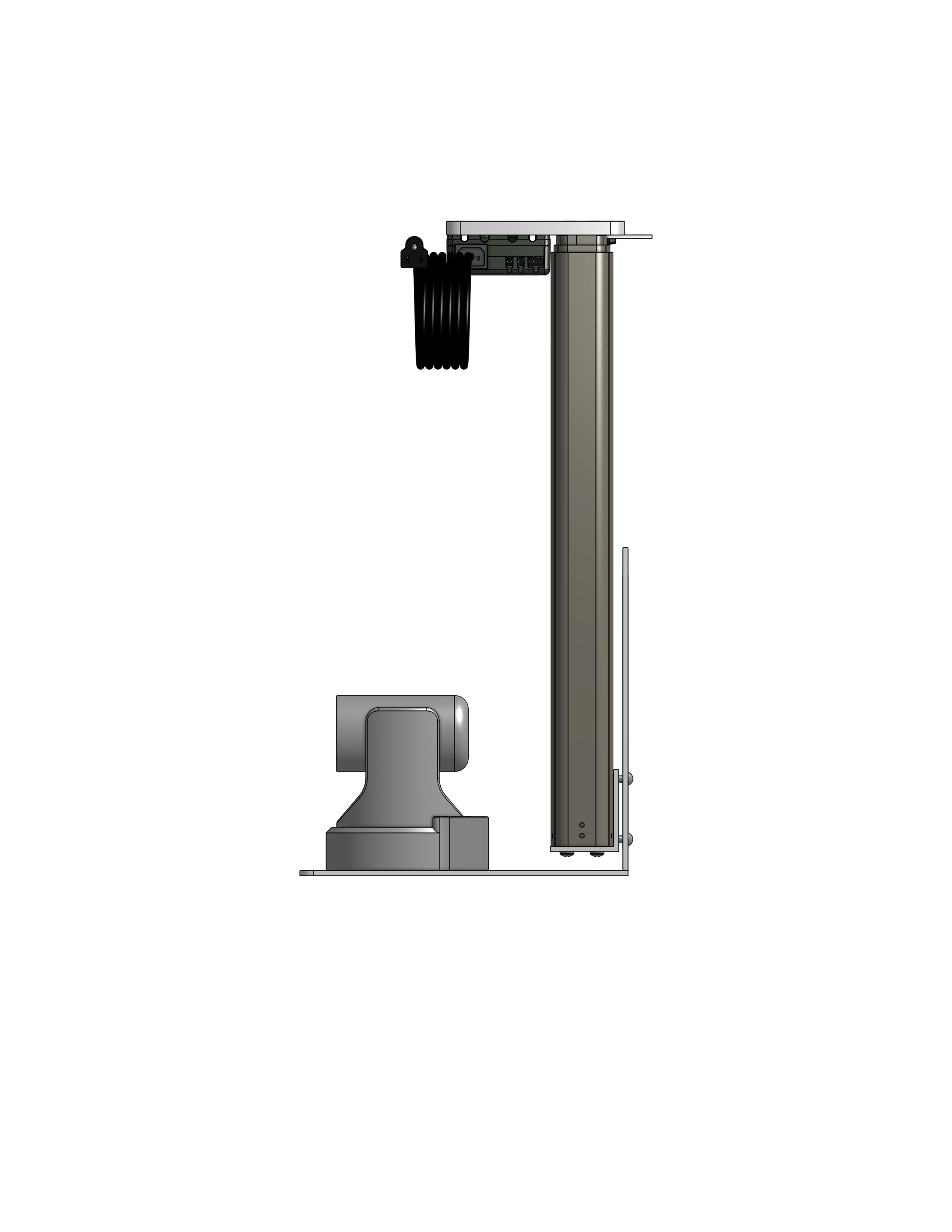 Dual PTZ Camera Lift - Ceiling Mounted - Travel: 26.5 Inches - Model DAPTZ-24-26.5