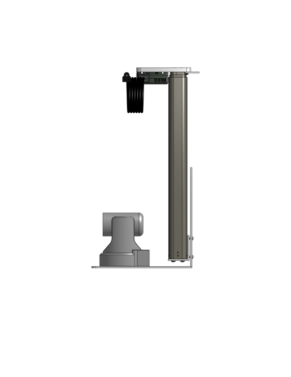 Dual PTZ Camera Lift - Ceiling Mounted - Travel: 26.5 Inches - Model DAPTZ-24-26.5