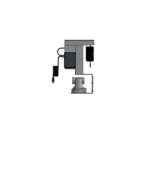 Dual PTZ Camera Lift - Ceiling Mounted - Travel: 84 Inches - Model DAPTZ-22-84