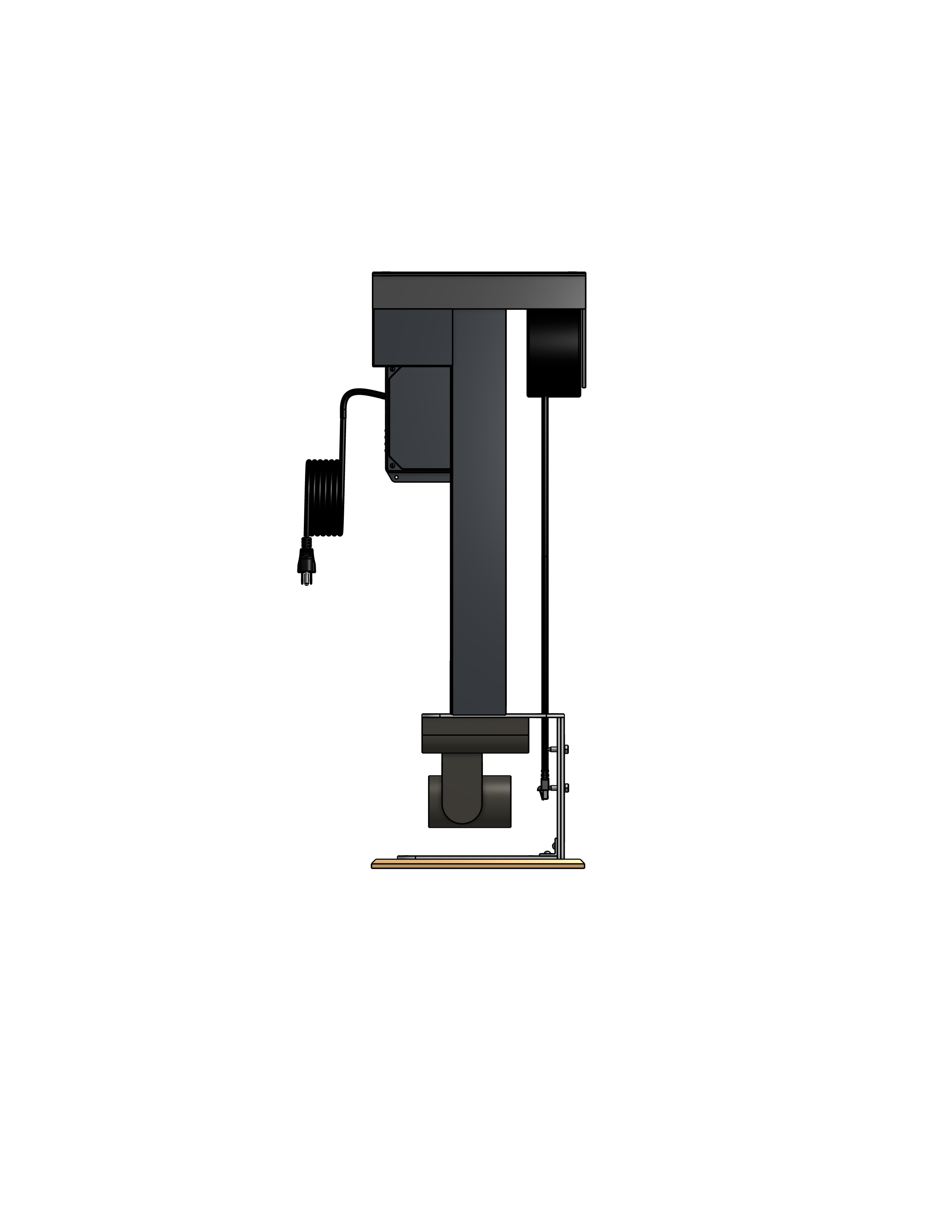 PTZ Camera Lift - Ceiling Mounted - Travel: 72 Inches - Model APTZ-33-72