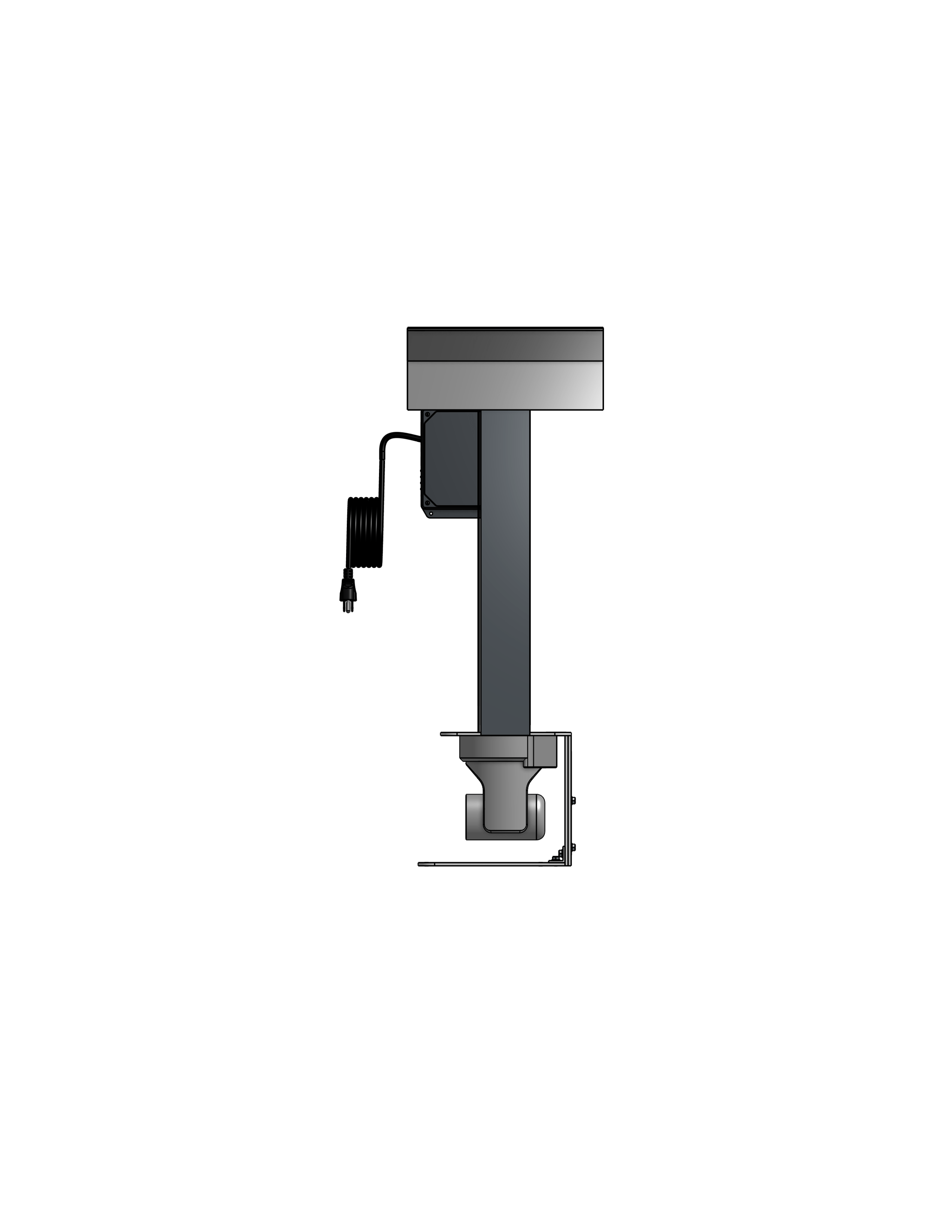 PTZ Camera Lift - Ceiling Mounted - Travel: 96 Inches - Model APTZ-33-96
