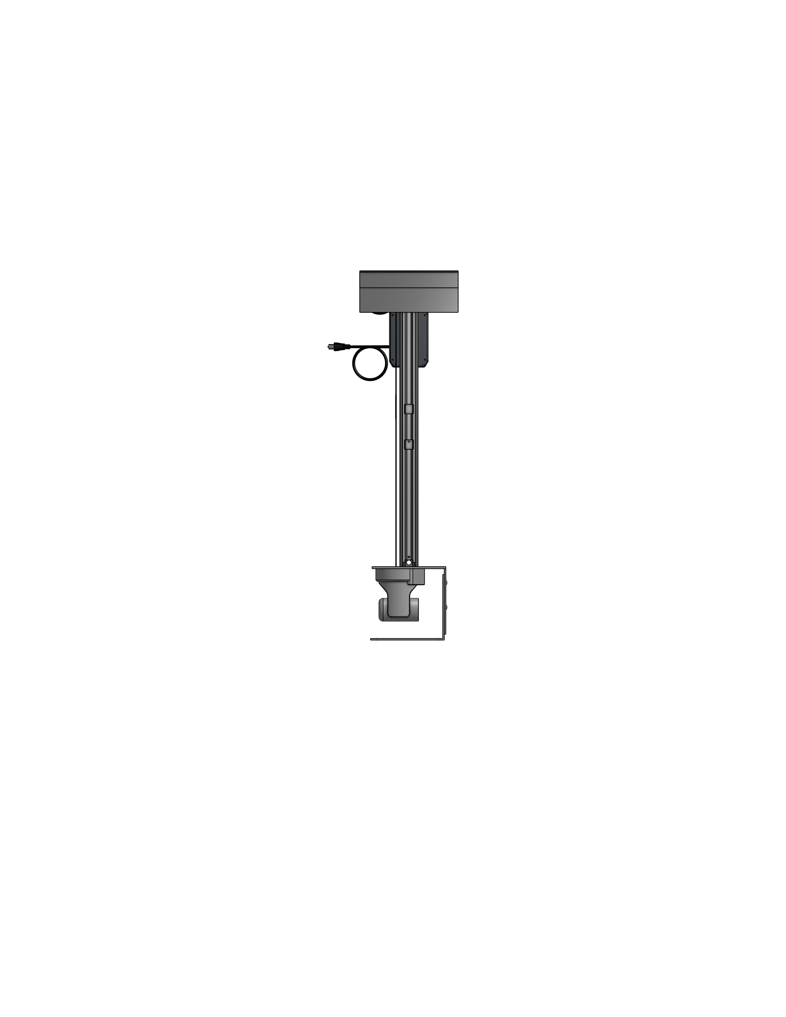 PTZ Camera Lift - Ceiling Mounted - Travel: 144 Inches - Model APTZ-45-144
