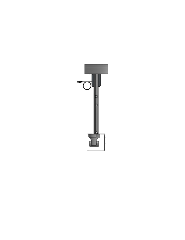 PTZ Camera Lift - Ceiling Mounted - Travel: 144 Inches - Model APTZ-45-144